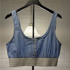 Zara Light Blue Striped Blouse